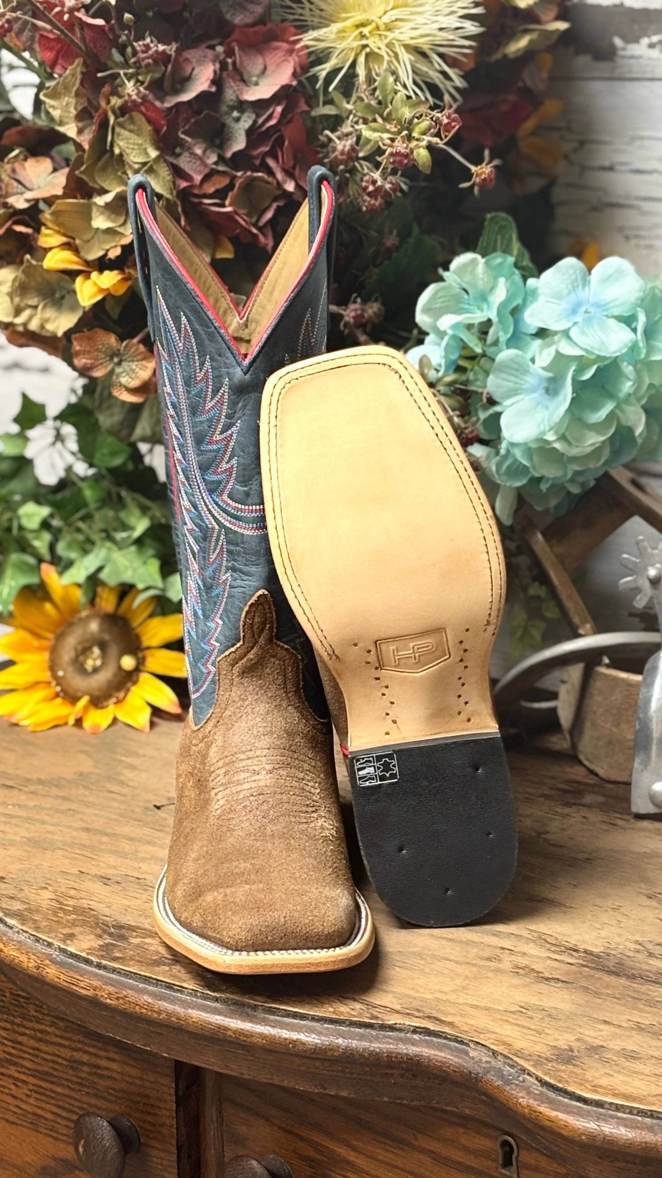Tobaco Suede Boots by Horse Power - Image 3