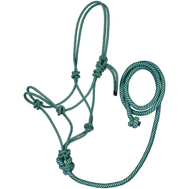 Tri Color Rope Halter With Lead - Image 3