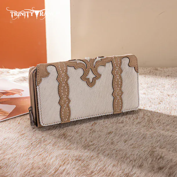 Trinity Ranch Genuine Hair-On Cowhide Wallet