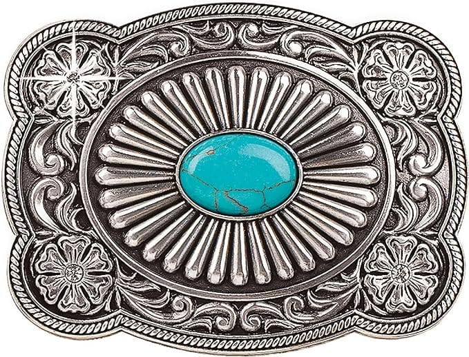 Turquoise Stone Belt Buckle