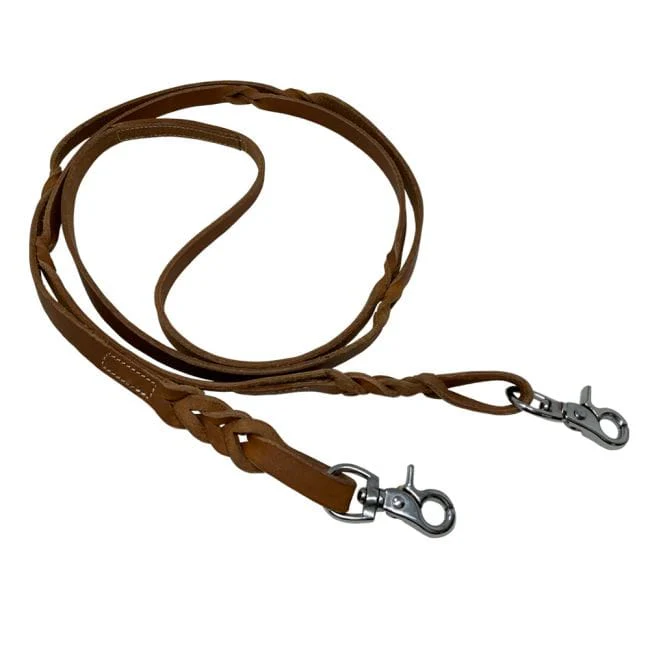 Twist Braid  Leather Contest Reins