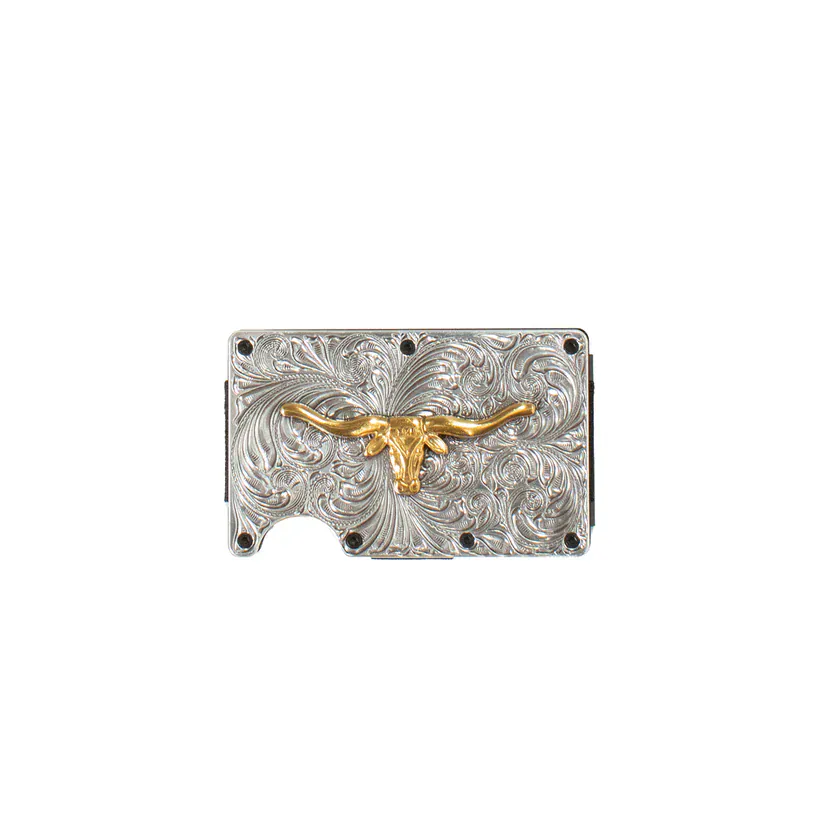 Utility Wallet ~ Silver Longhorn