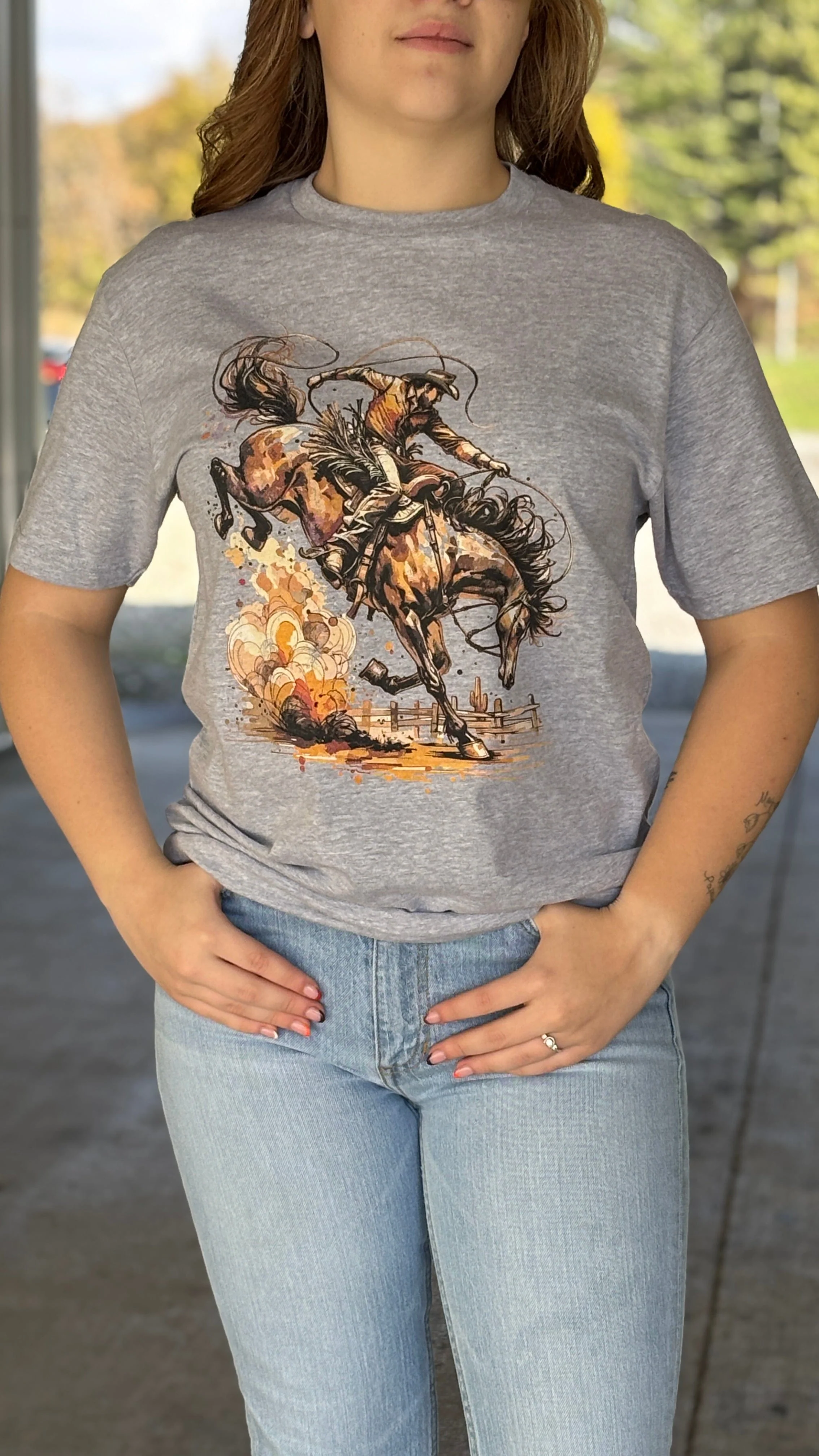 Western Bucking Bronc Tee