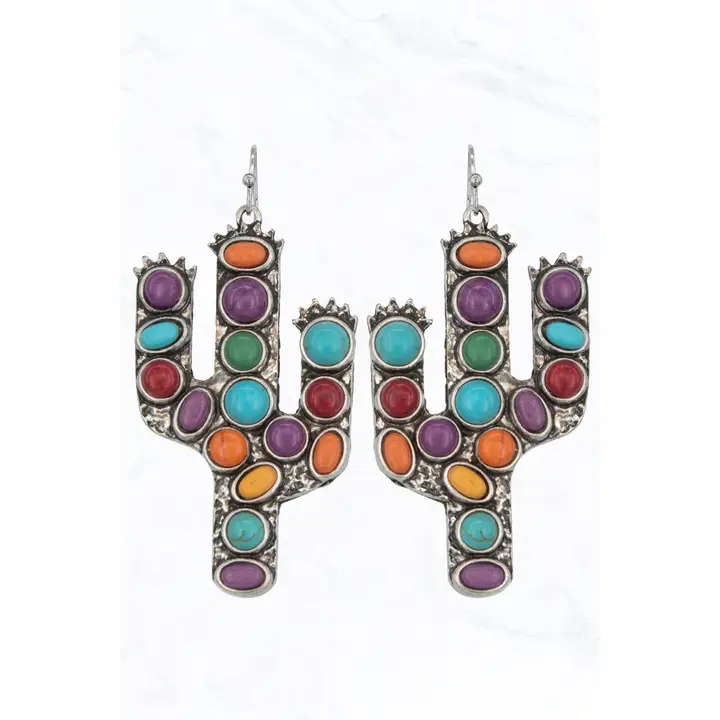 Western Cactus Earrings