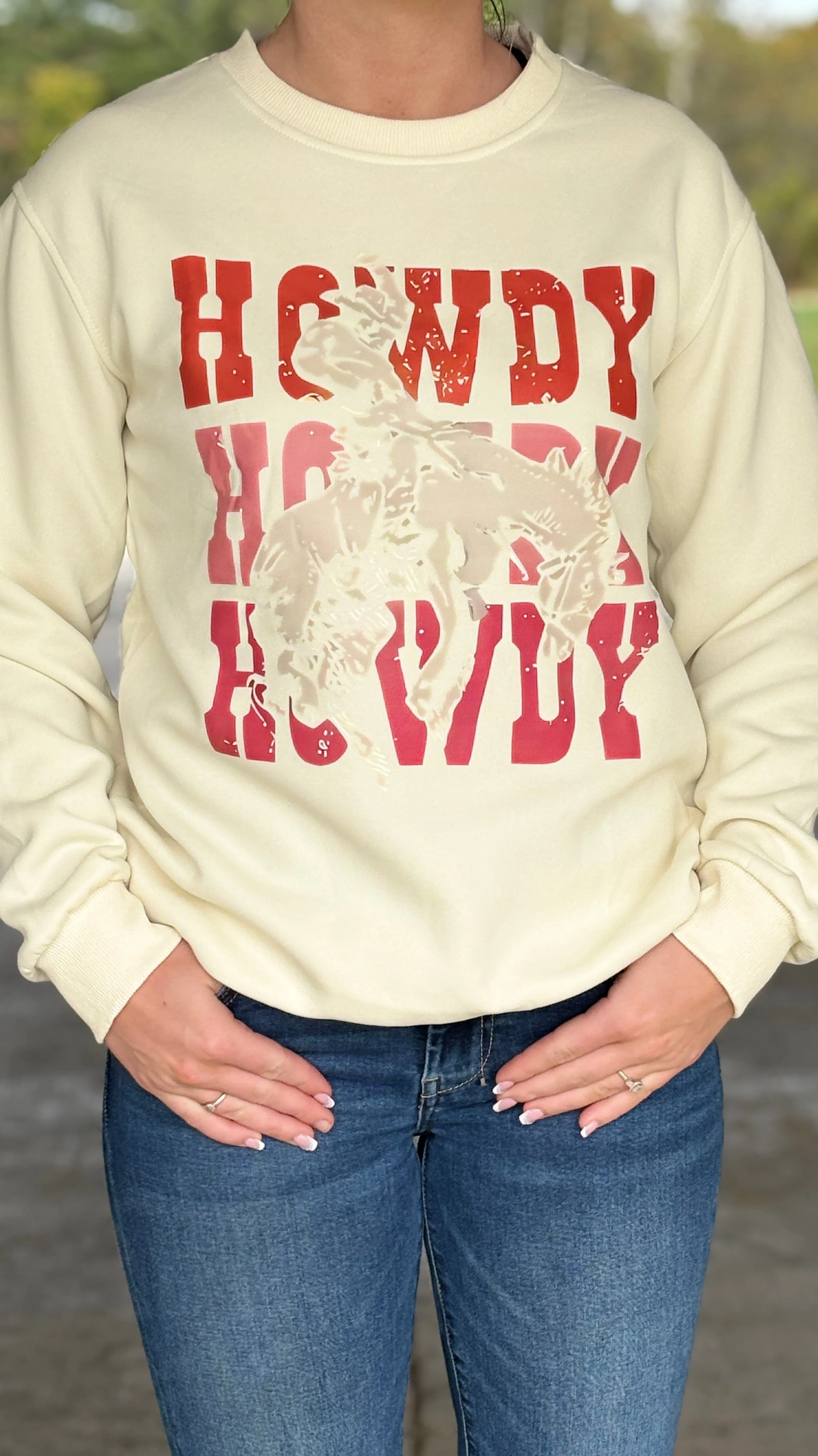 Western Cowboy Ranch Howdy Sweatshirt