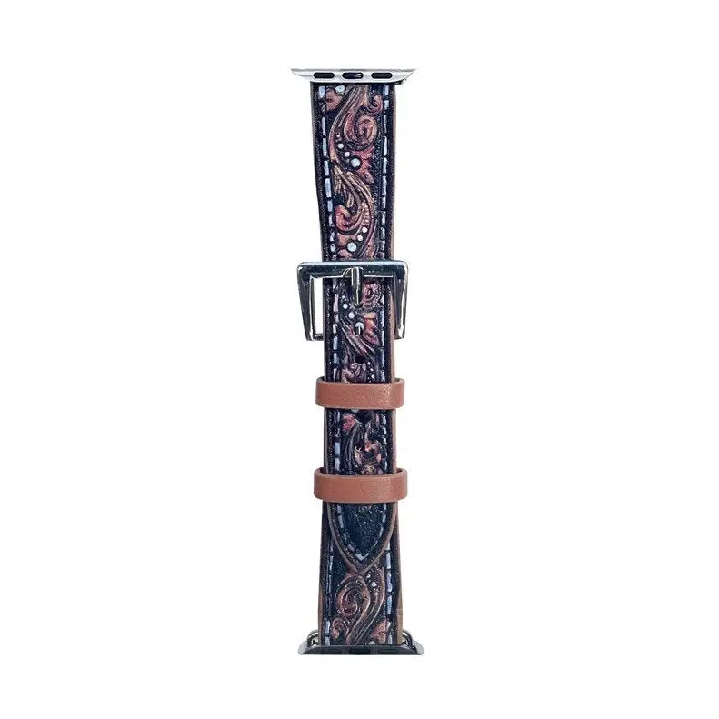 Western Leather Watch Band ~ Tooled