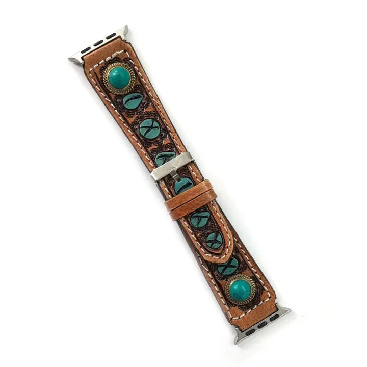 Western Leather Watch Band ~ Tooled