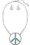 Western Peace Necklace Set