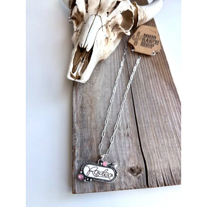 Western Rodeo Print Pendant