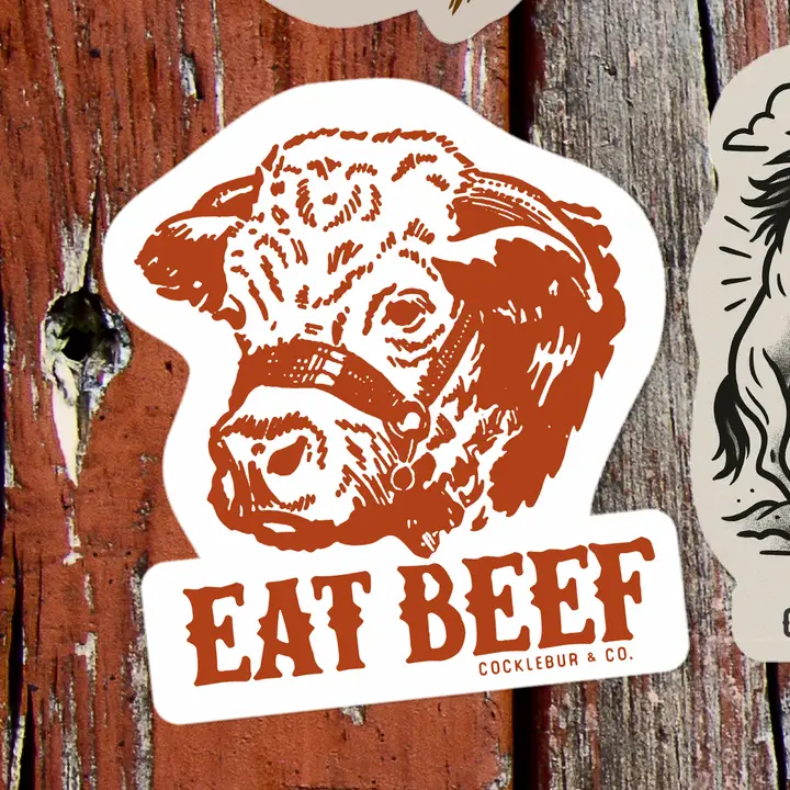 Western Sticker ~ Eat Beef