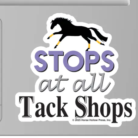 Western Sticker ~  Stops at all Tack Shops