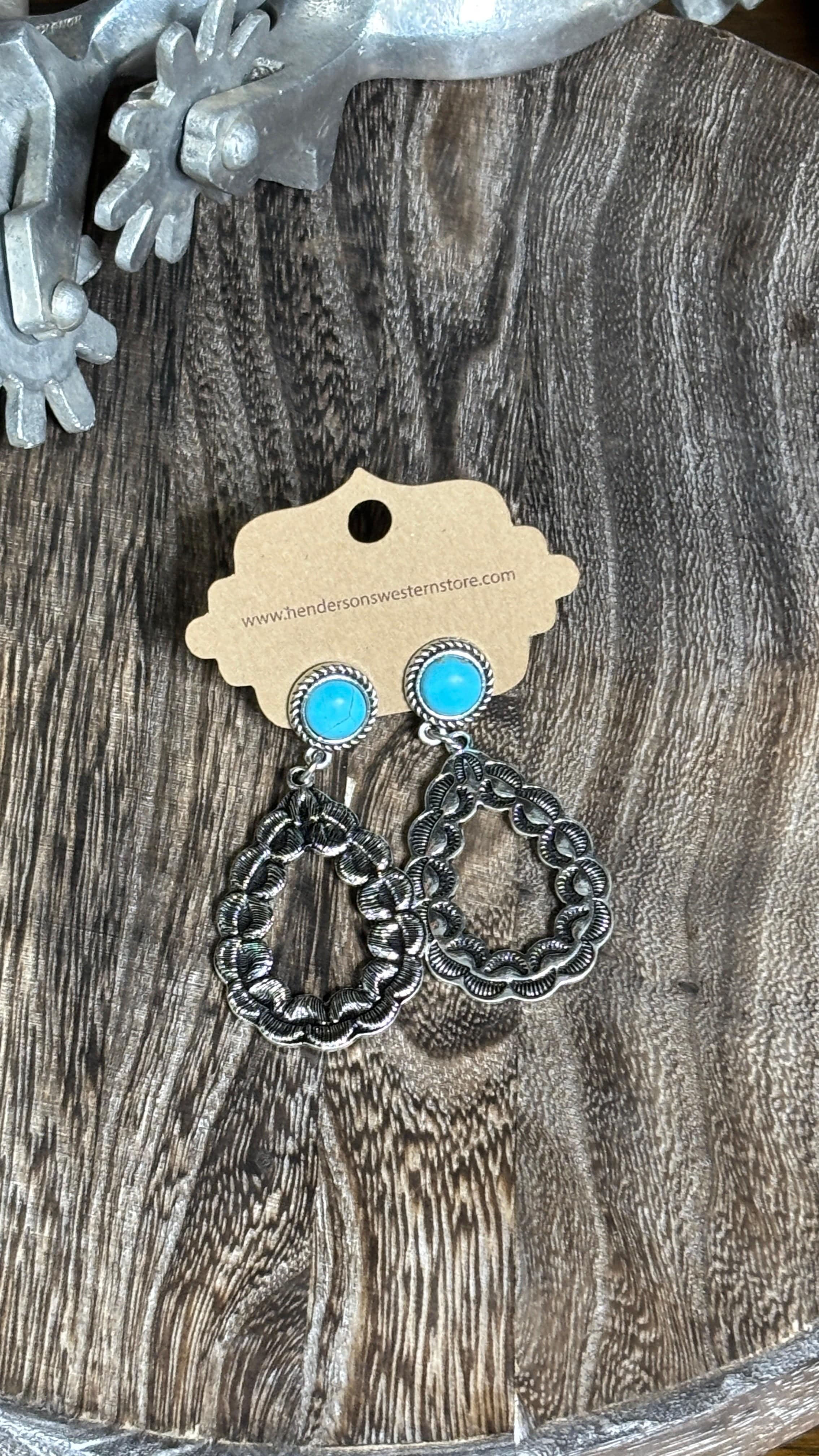 Western Tear Drop Earring - Image 2