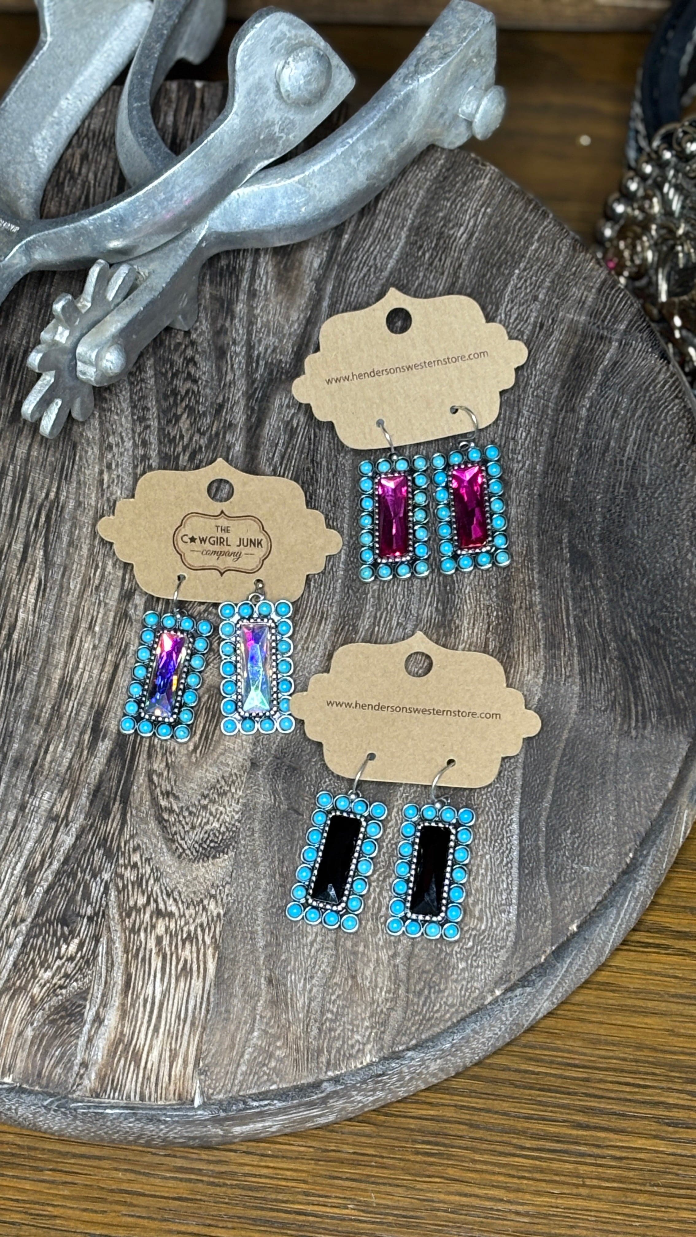Western Vertical Bar Earrings