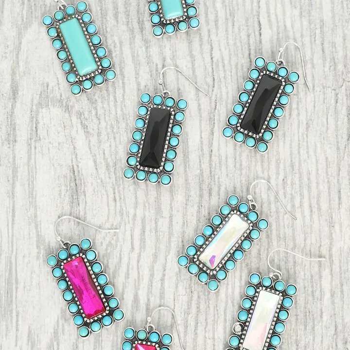 Western Vertical Bar Earrings - Image 2