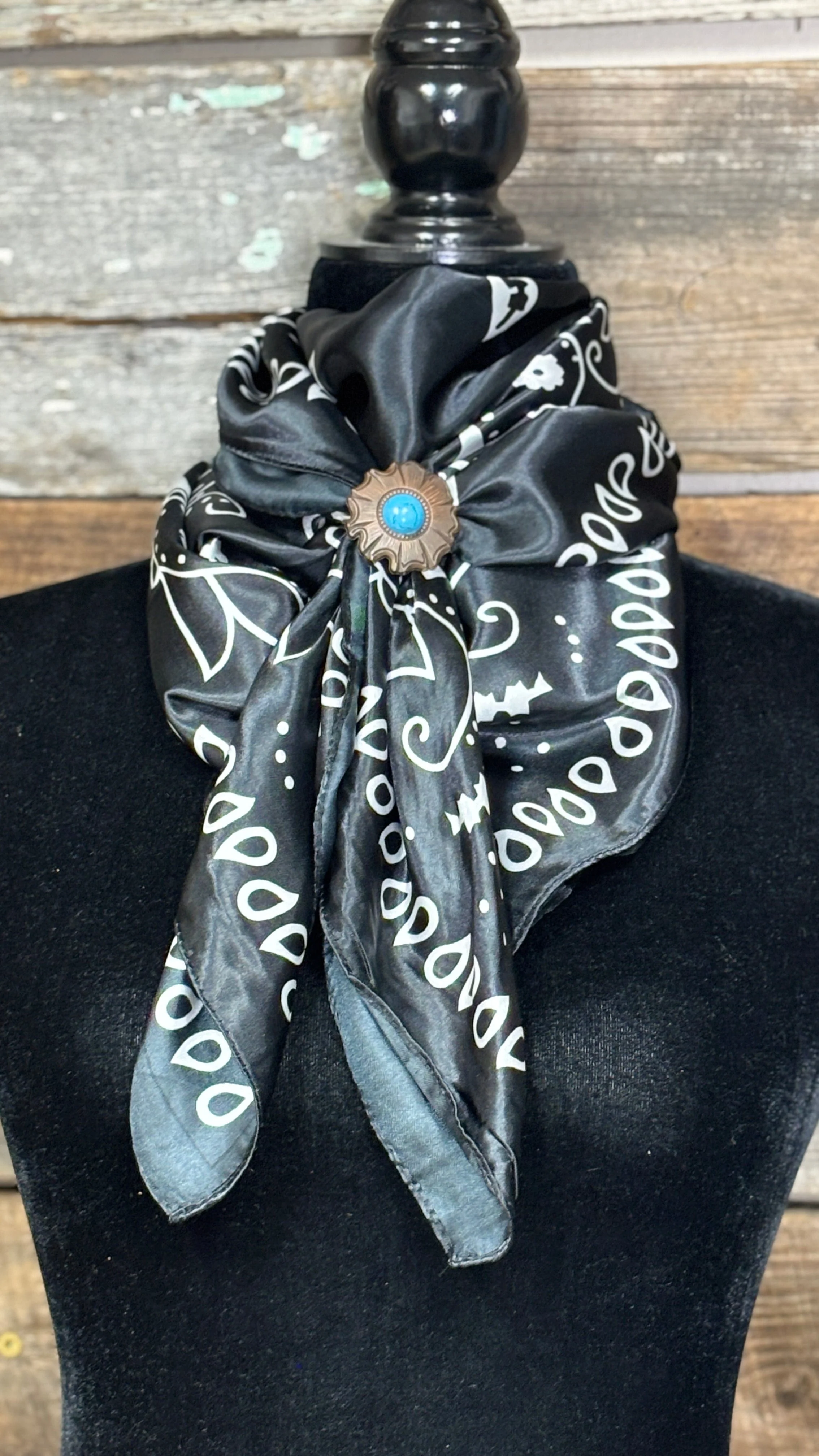 Western Wild Rags ~ Black Bandana