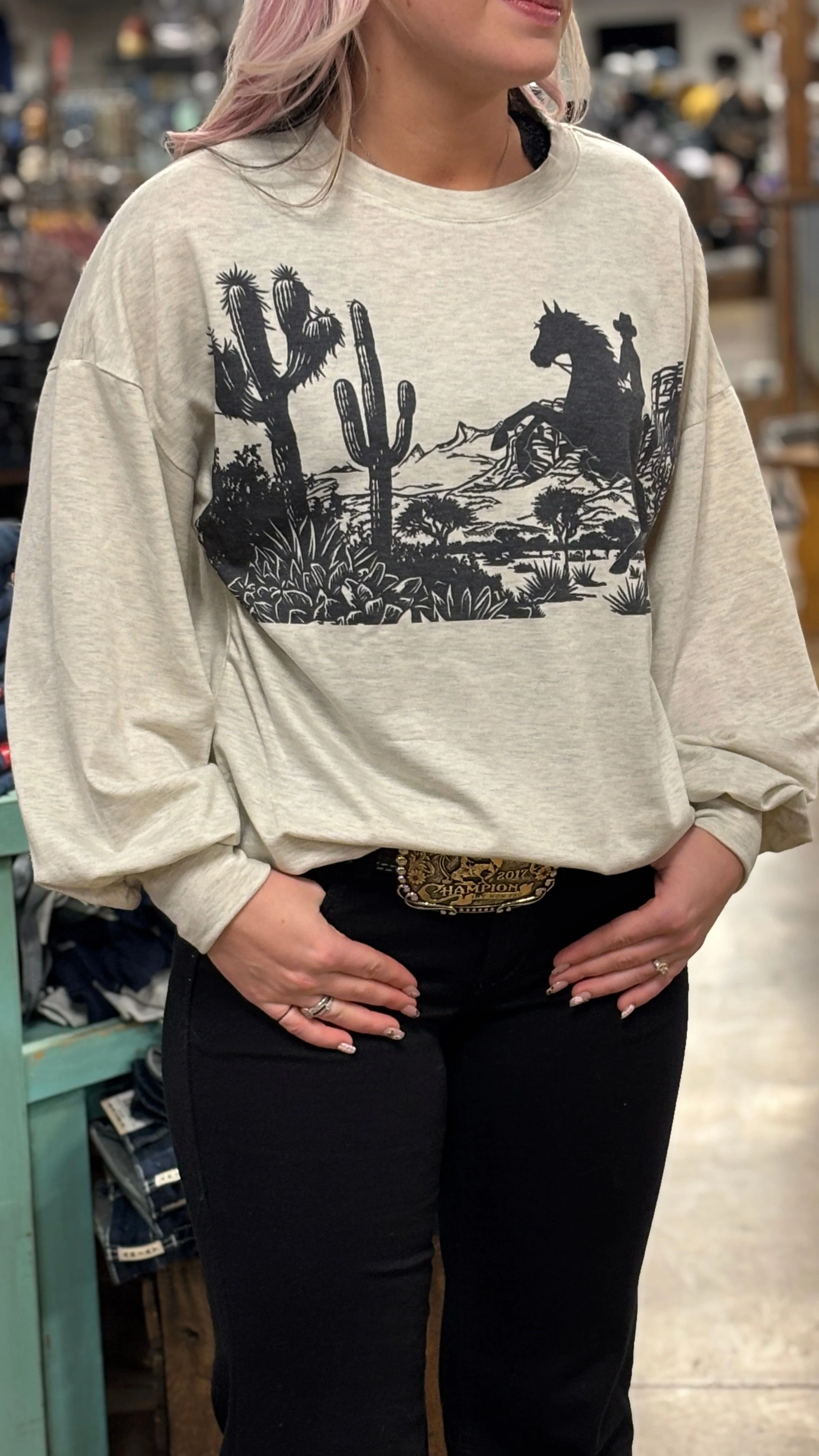 Western Wyoming Long Sleeve Tee