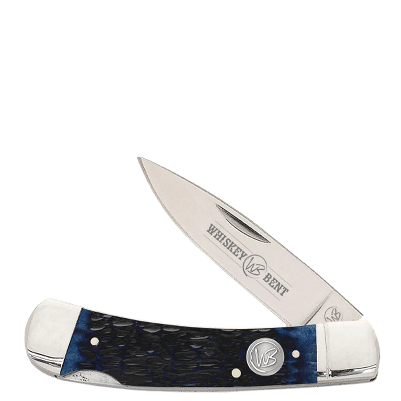 Whiskey Bent Knife ~ Lock Blade ~ Blueberry