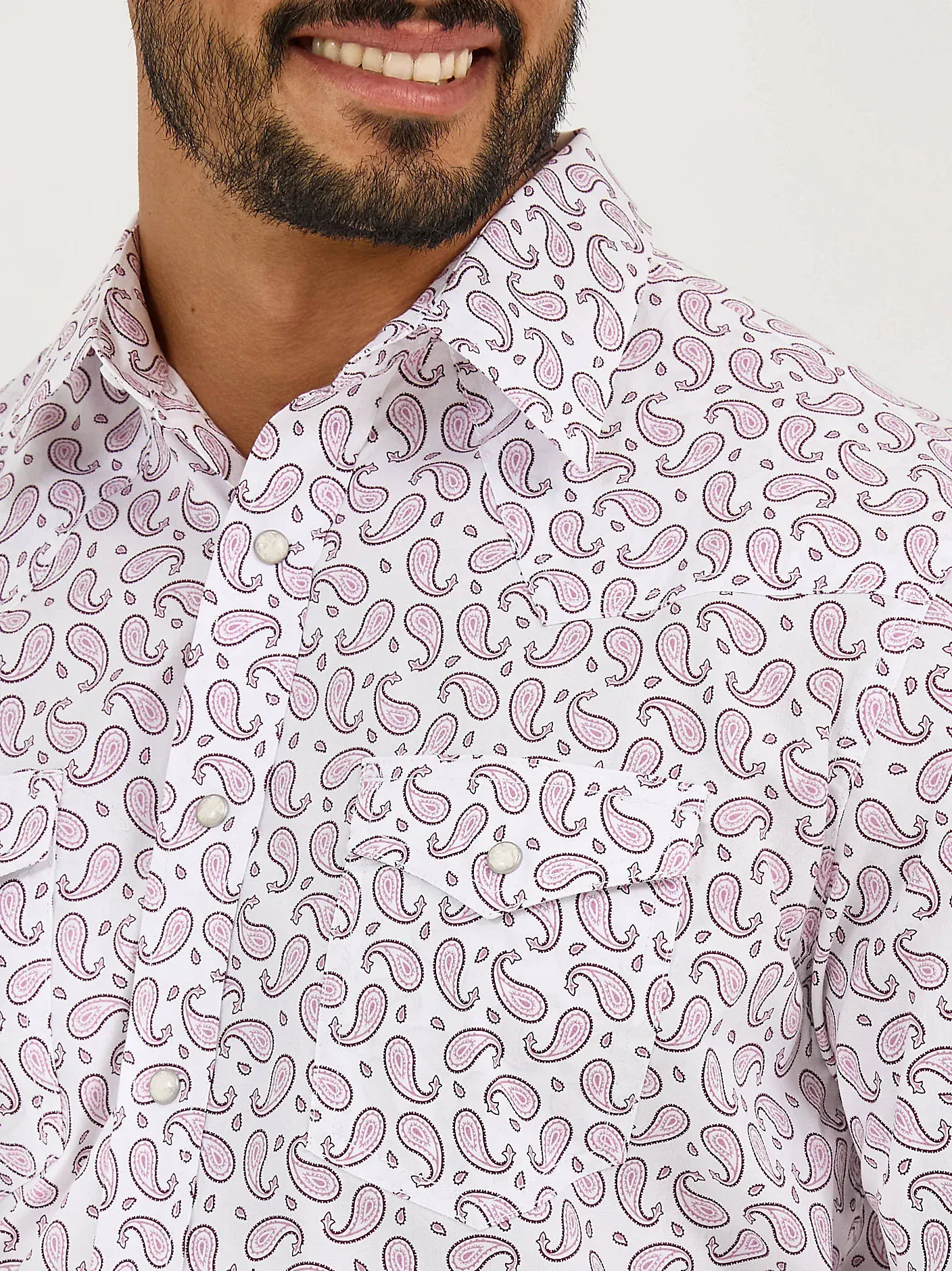 Wrangler 20X Competition Shirt ~ Pink Sangria - Image 4