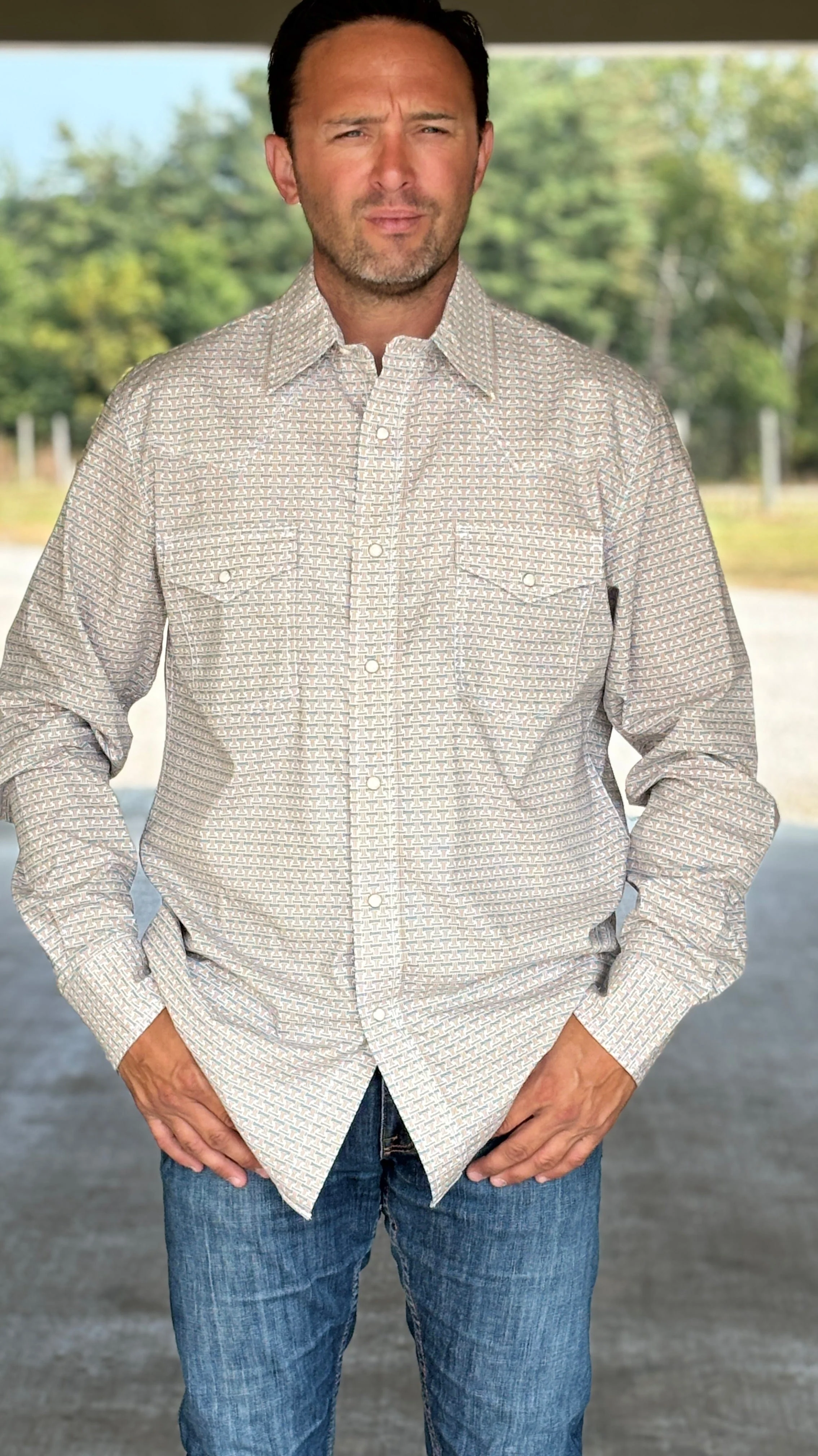 Wrangler 20X Competition Shirt ~ Rustic Brown