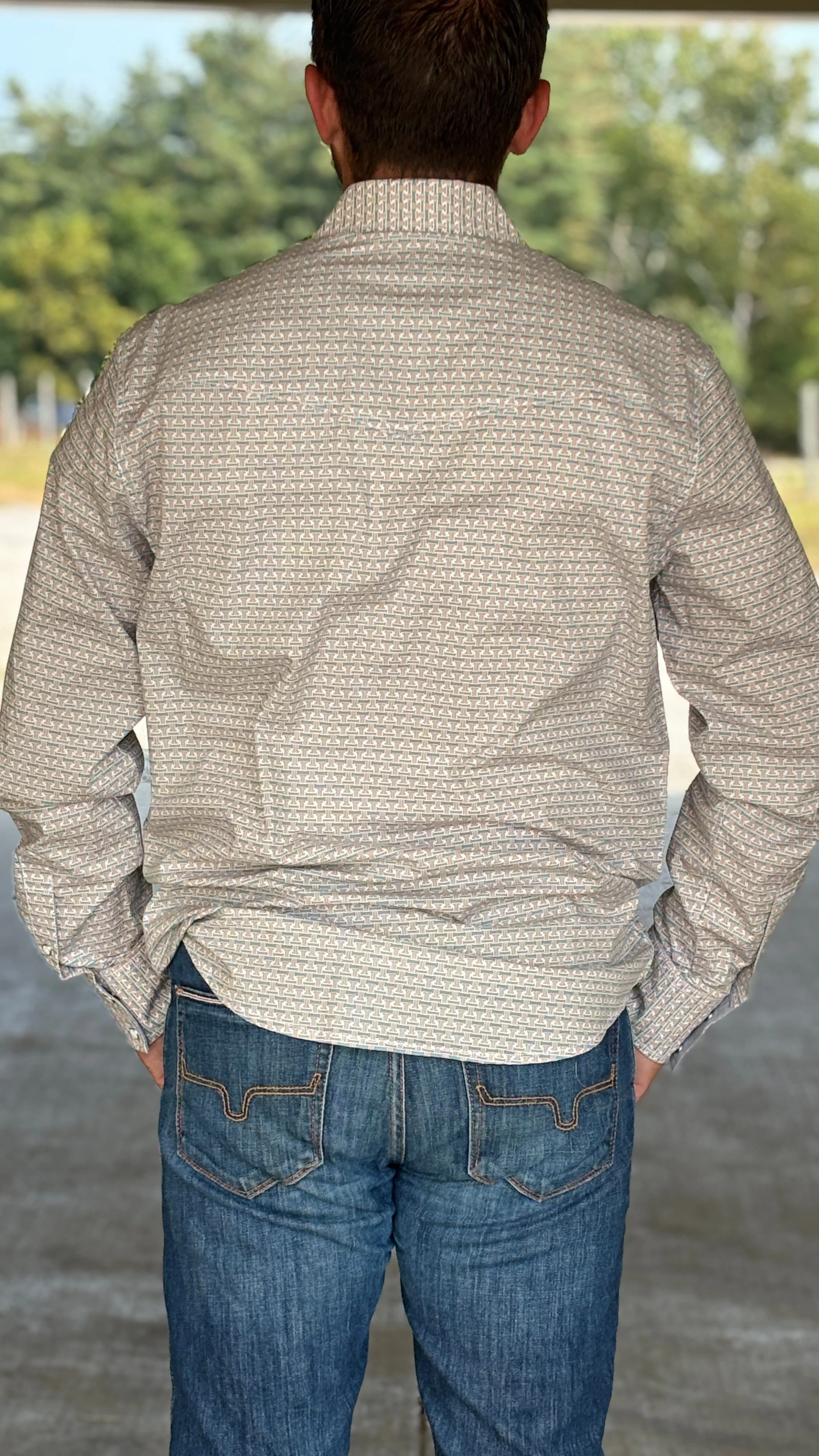 Wrangler 20X Competition Shirt ~ Rustic Brown - Image 2