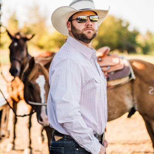 Wrangler 20X Print ~ White & Marron - Image 3