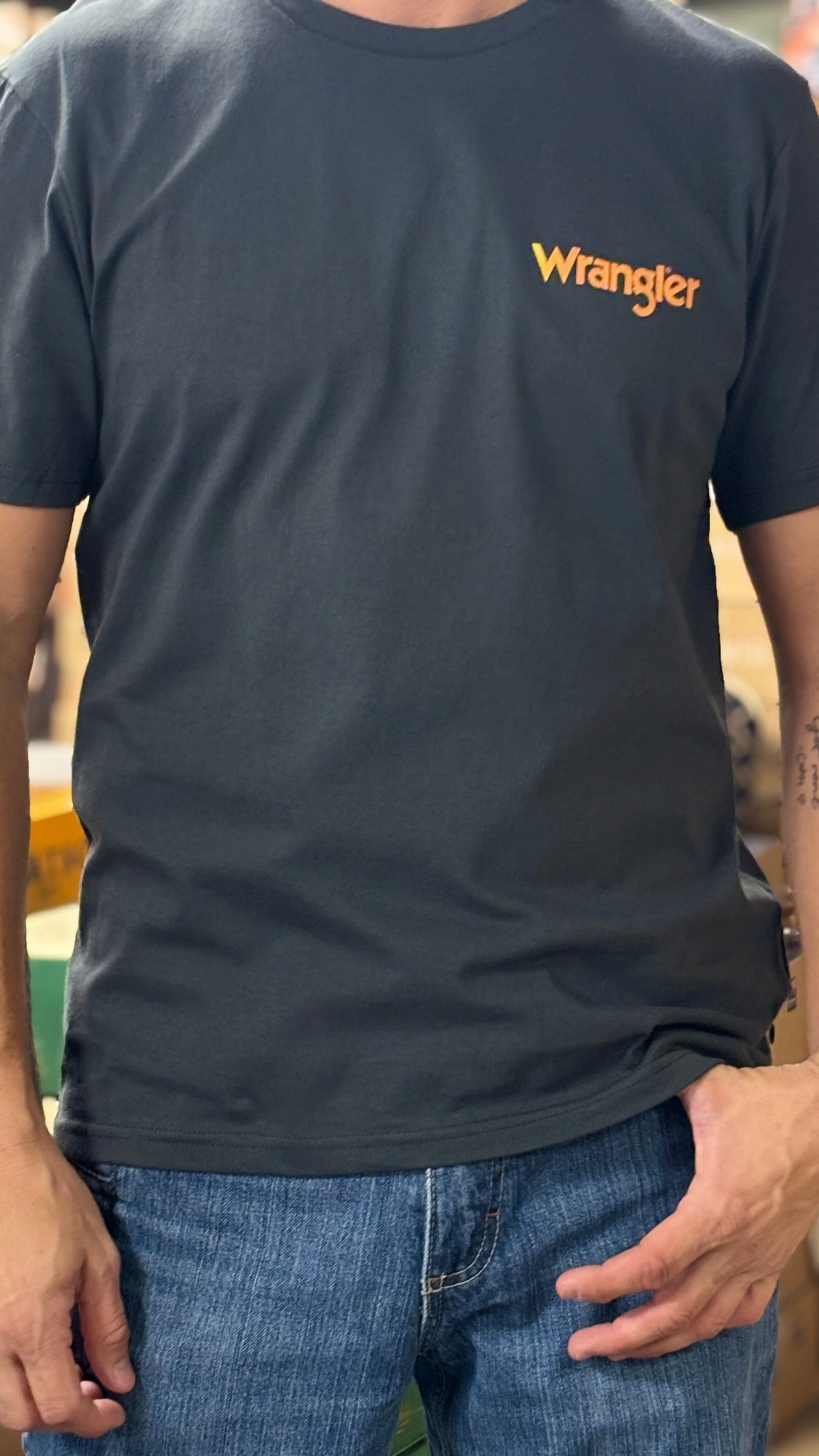 Wrangler Bucking Cowboy Tee - Image 2