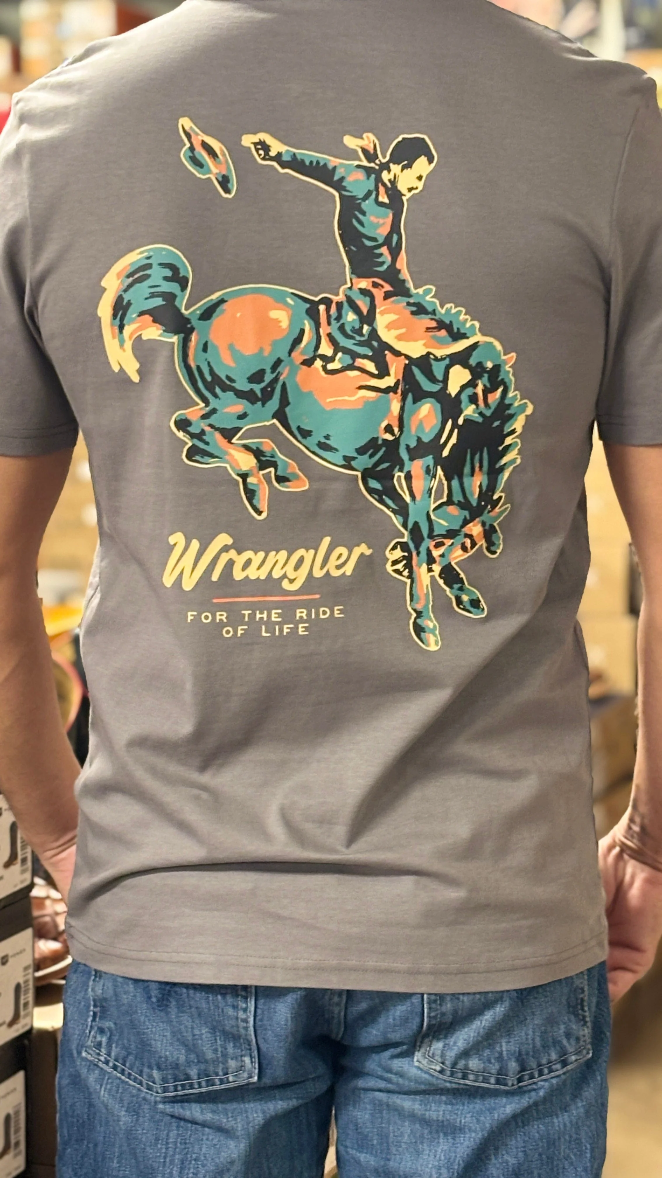 Wrangler Bucking Cowboy tee