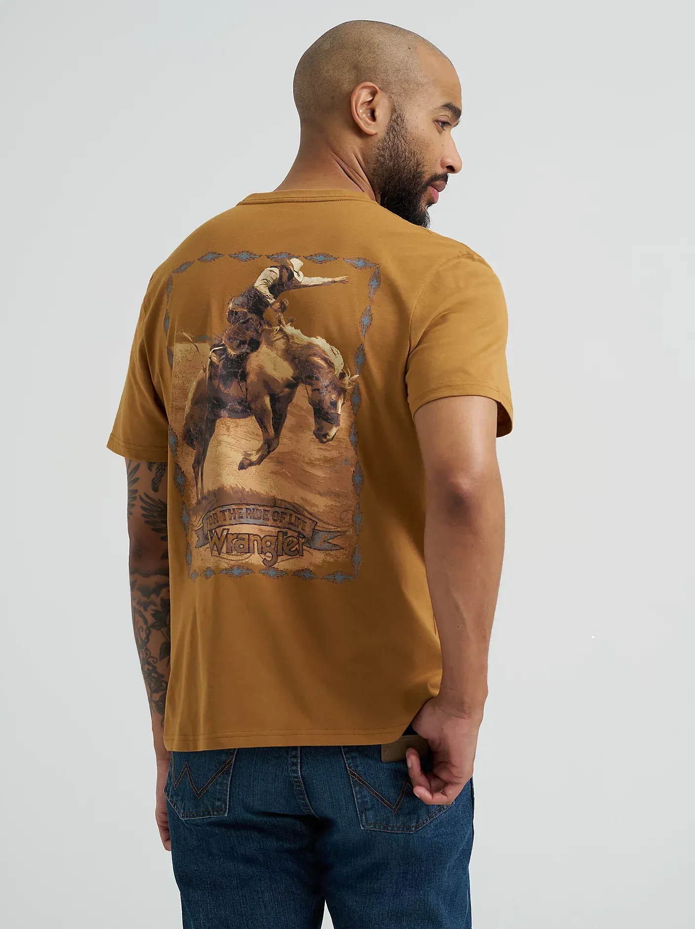 Wrangler Bucking Cowboy Tee - Image 3