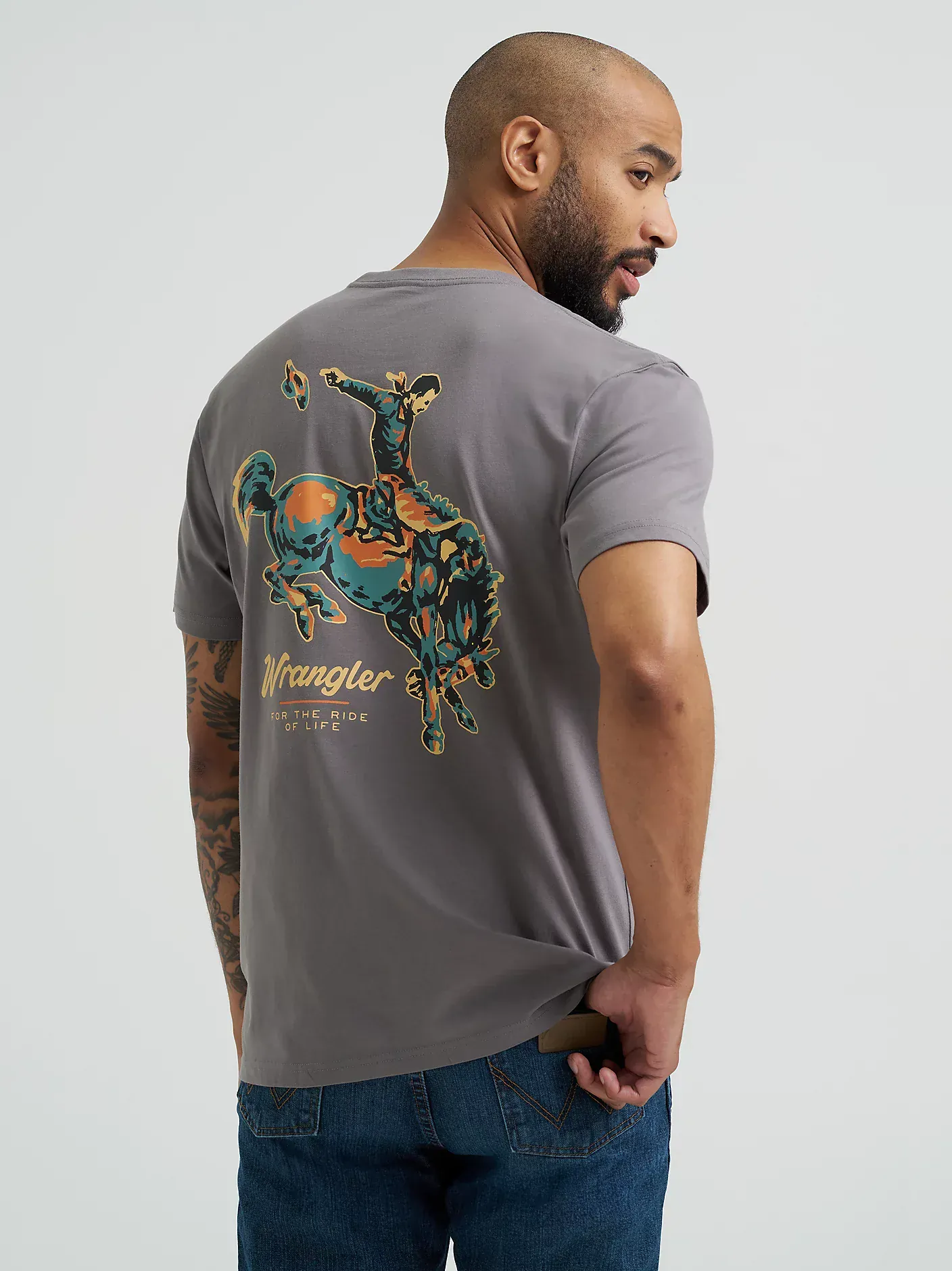 Wrangler Bucking Cowboy tee - Image 3