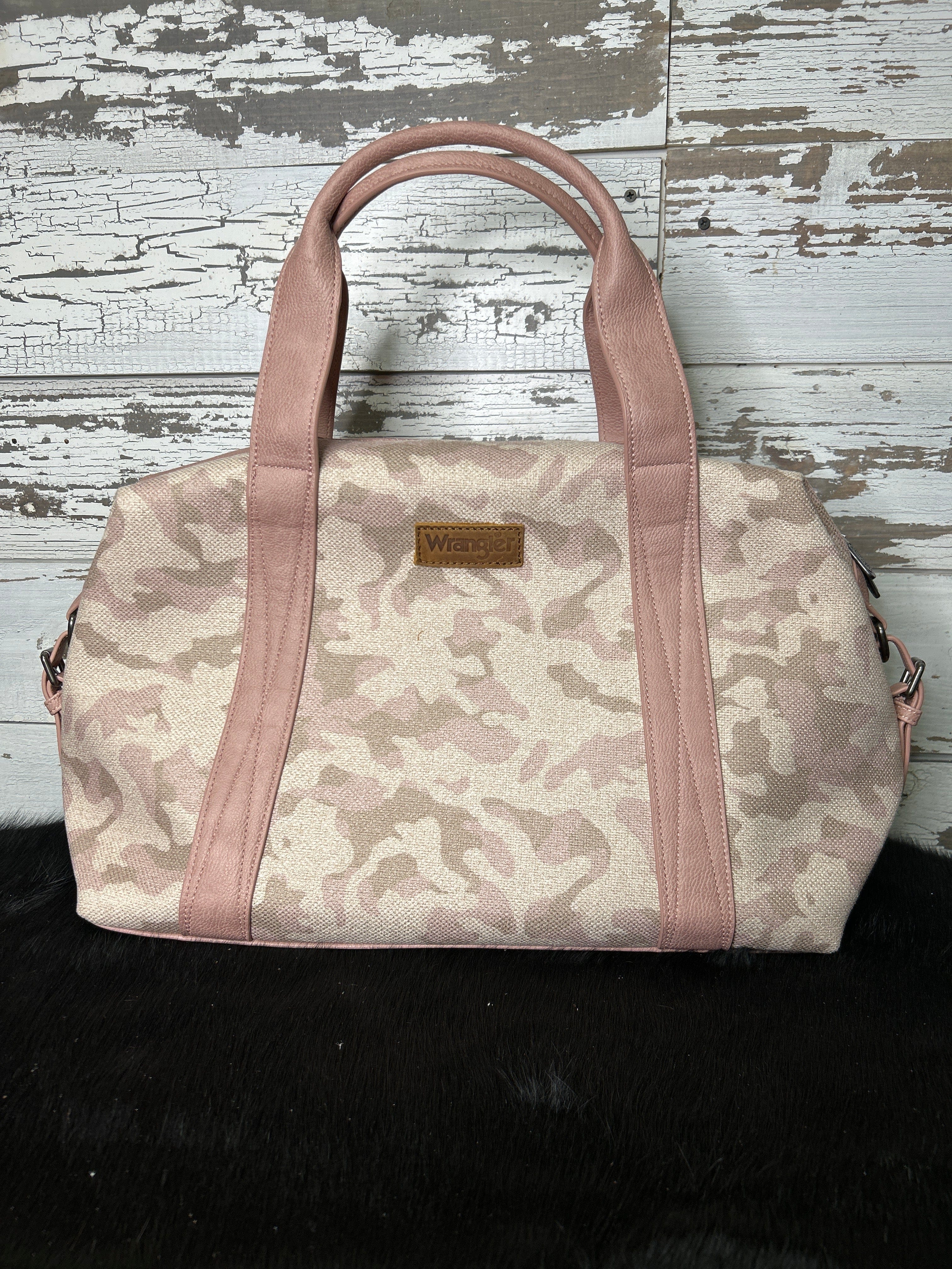 Wrangler Camo Print Collection Duffle Bag -Pink