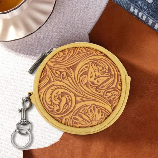 Wrangler Floral Tooled Coin Pouch - Image 3