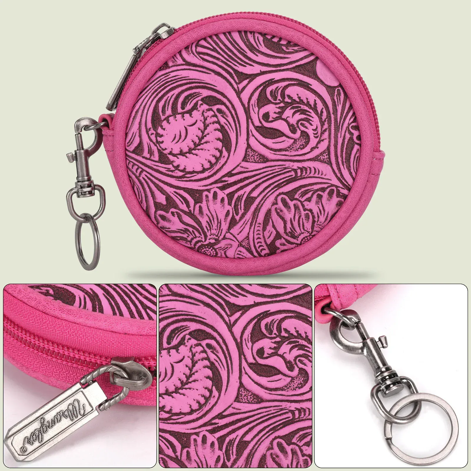 Wrangler Floral Tooled Coin Pouch - Image 6