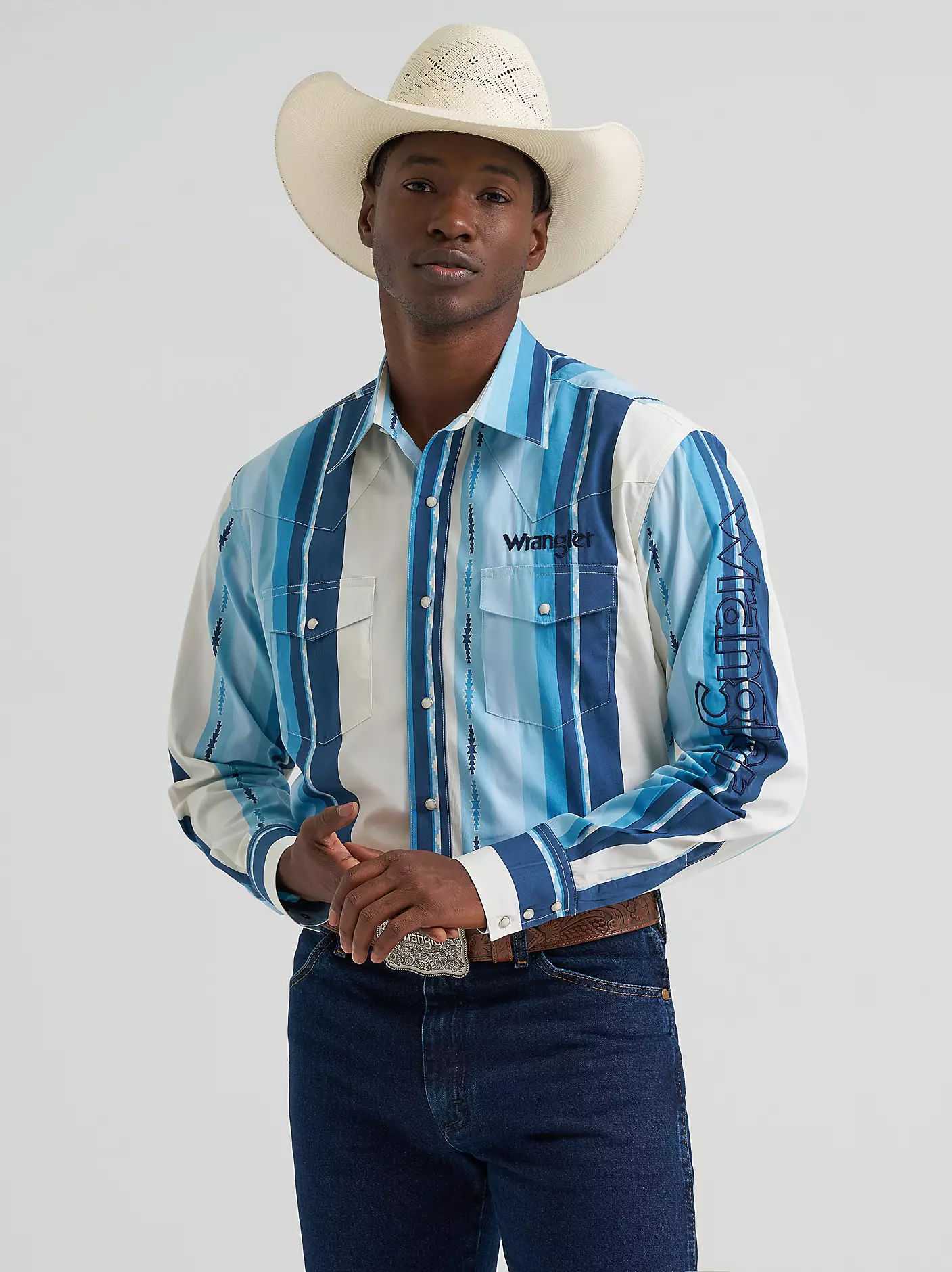 Wrangler® Logo Striped Shirt