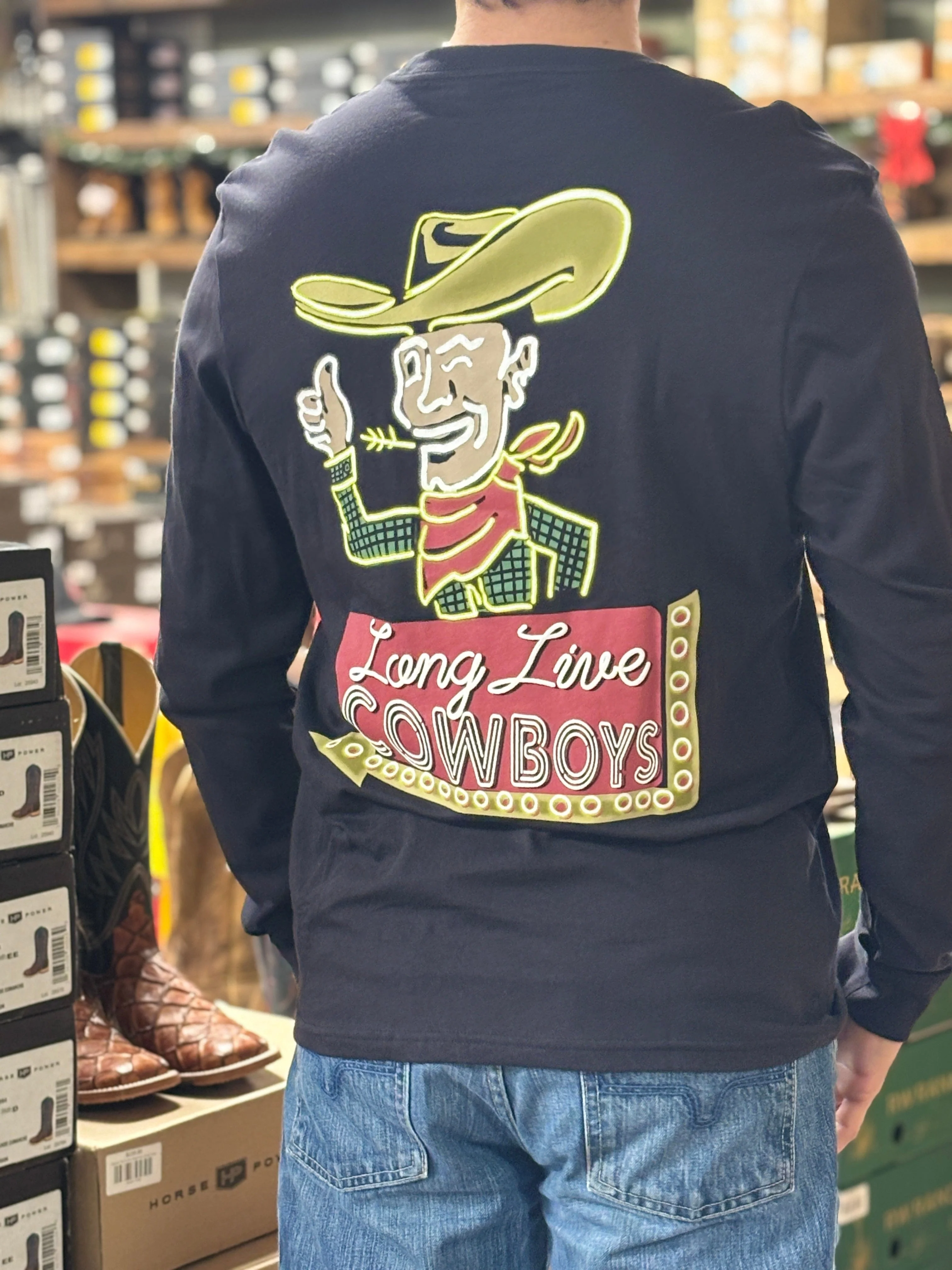 Wrangler Long Live Cowboys Tee