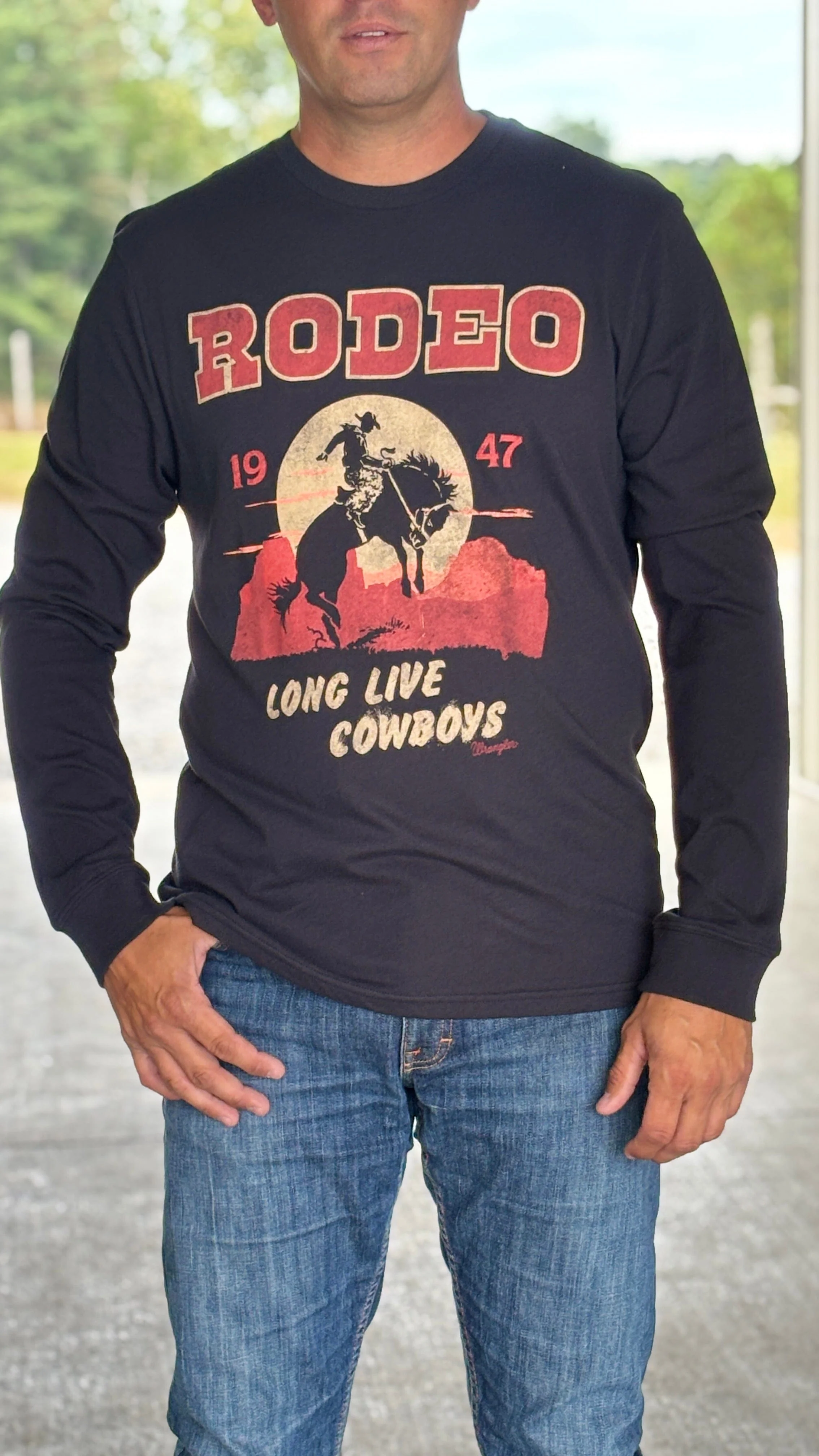 Wrangler Long Live Cowboys Tee