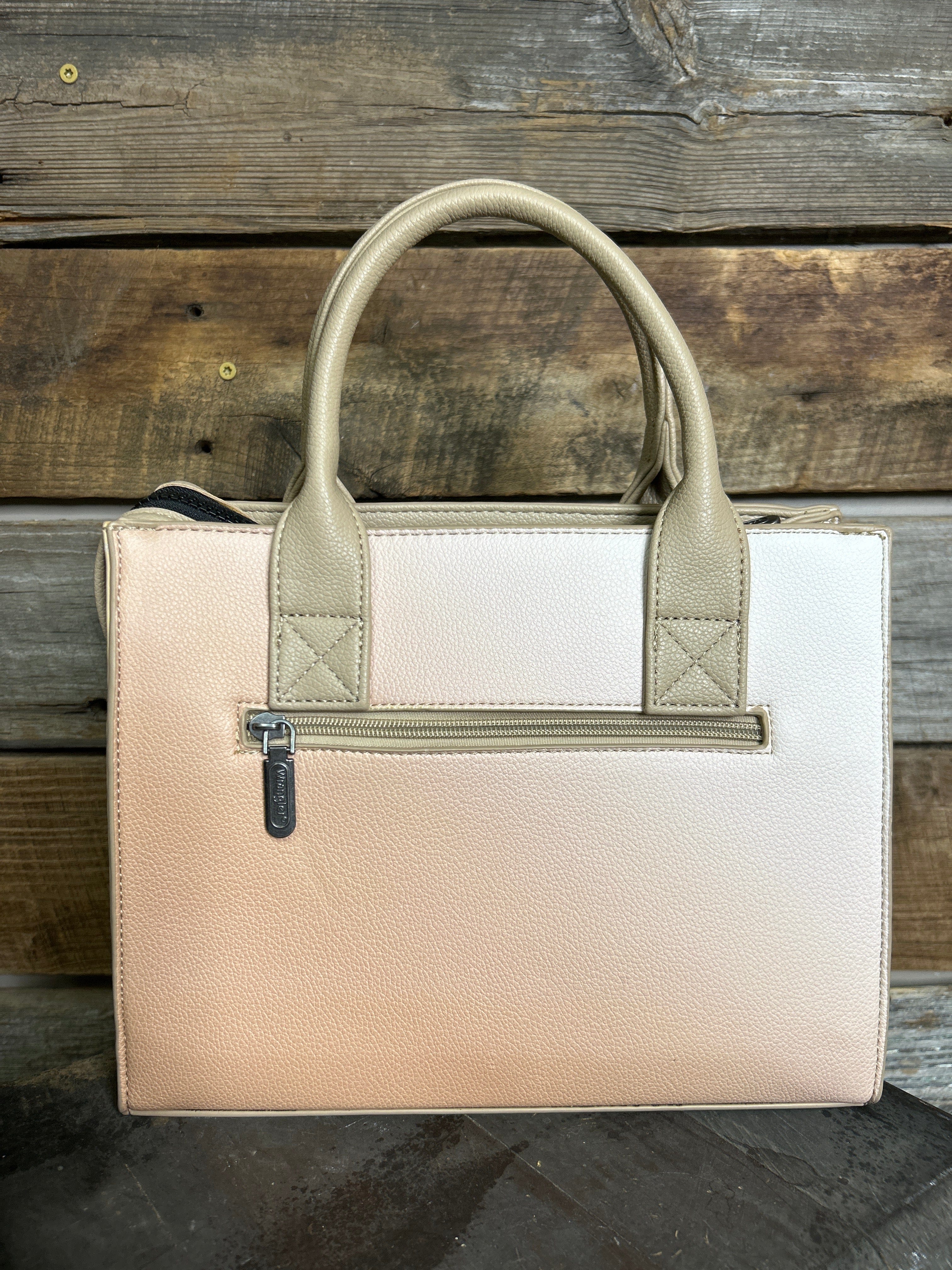Wrangler Ombre Western Tote/Crossbody ~ Khaki - Image 2