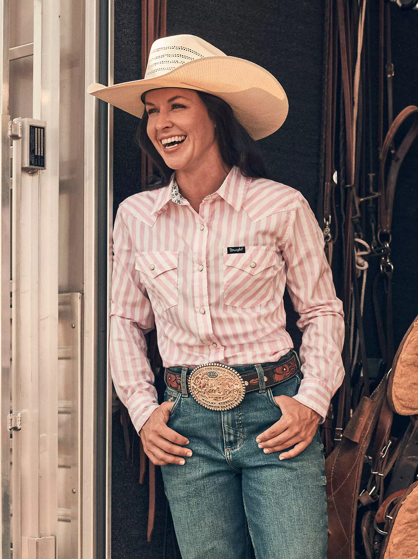 Wrangler Sierra Western Shirt ~ Pink