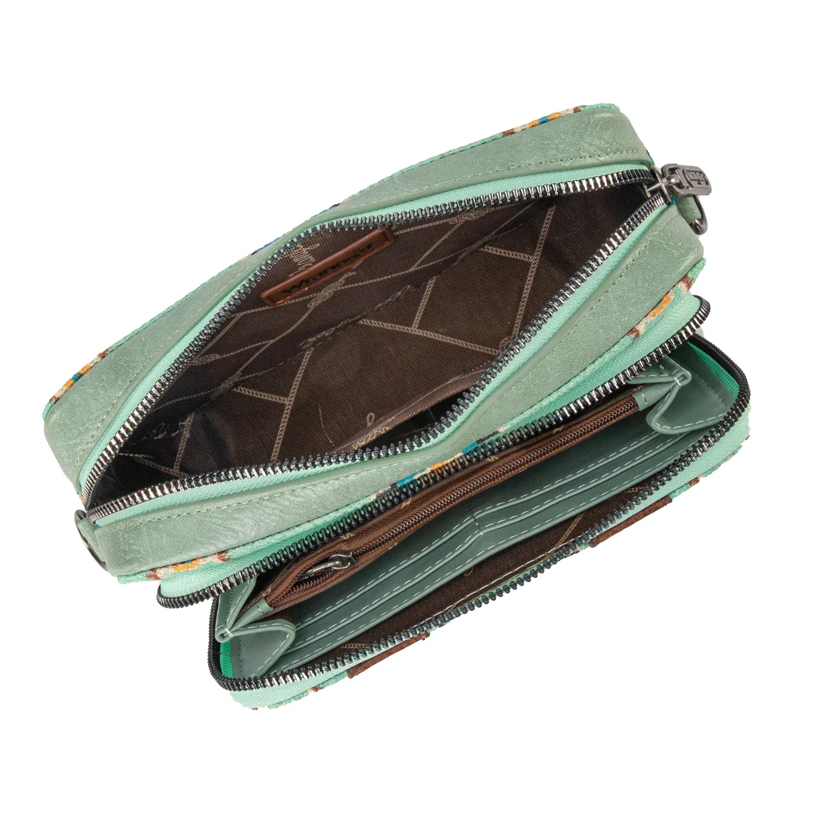 Wrangler Southwest Print Crossbody ~ Green - Image 3