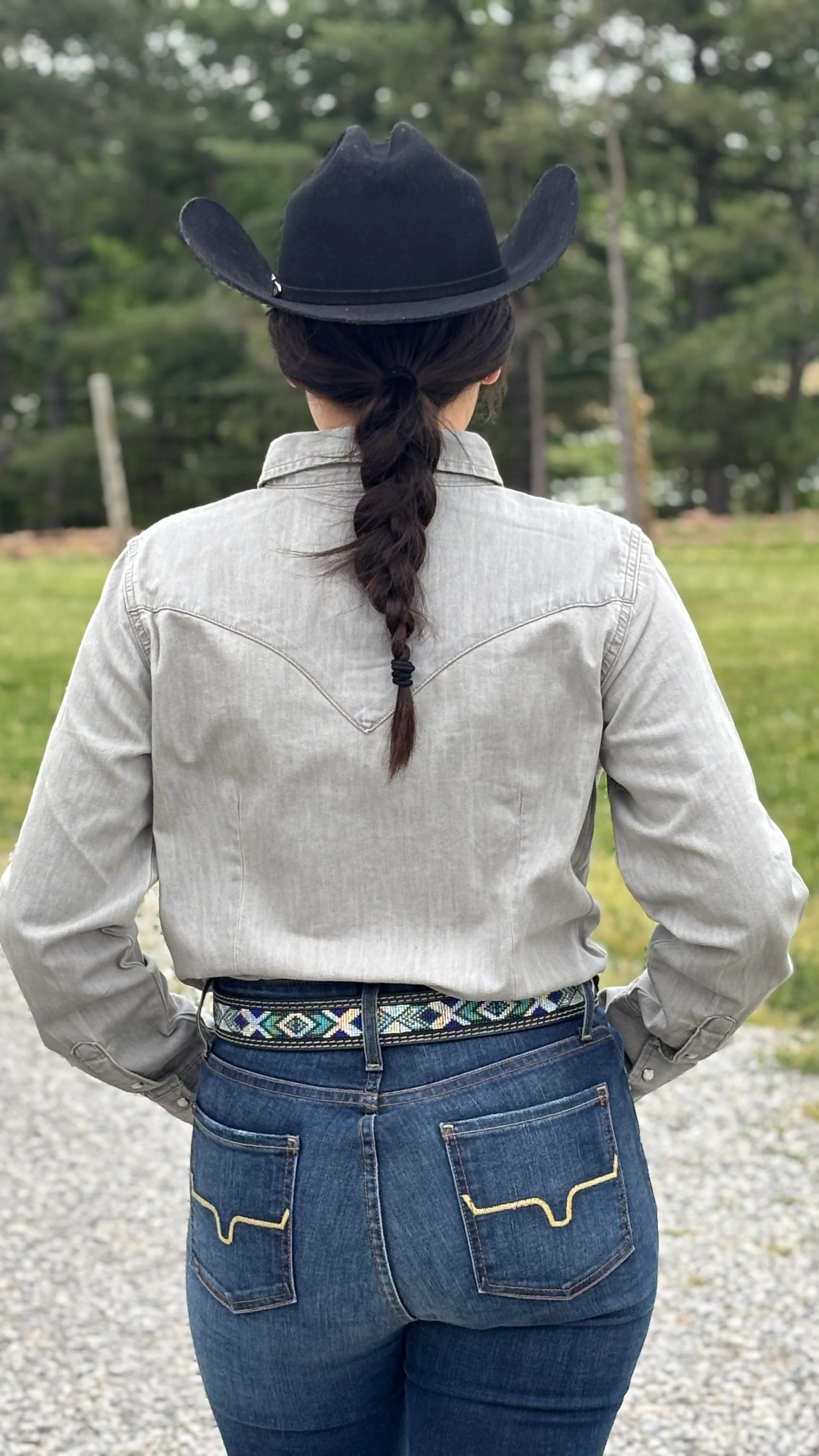 Wrangler Western Snap Work Denim Shirt - Image 4