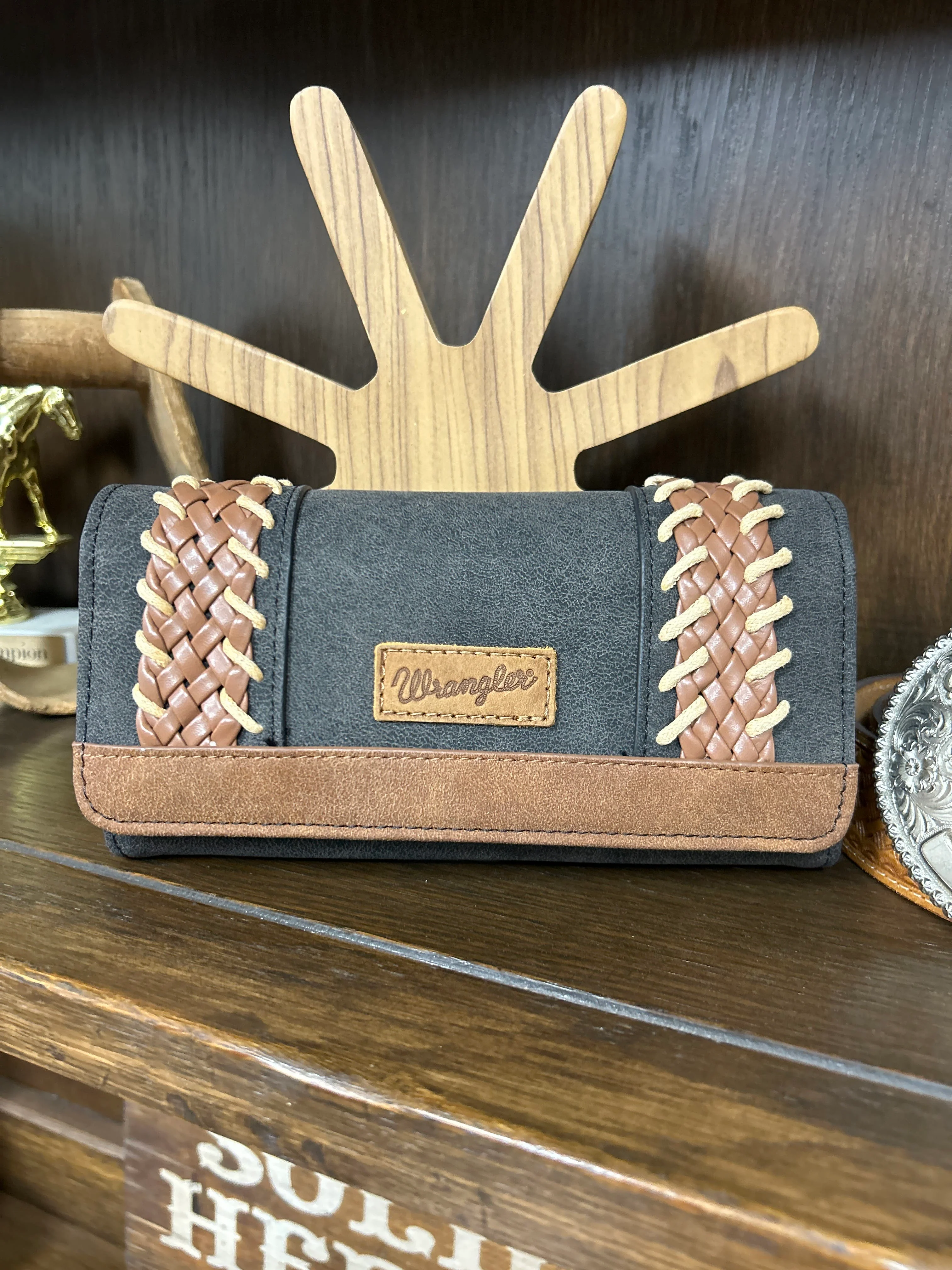 Wrangler Whipstitch Wallet/Wristlet/Crossbody - Image 3