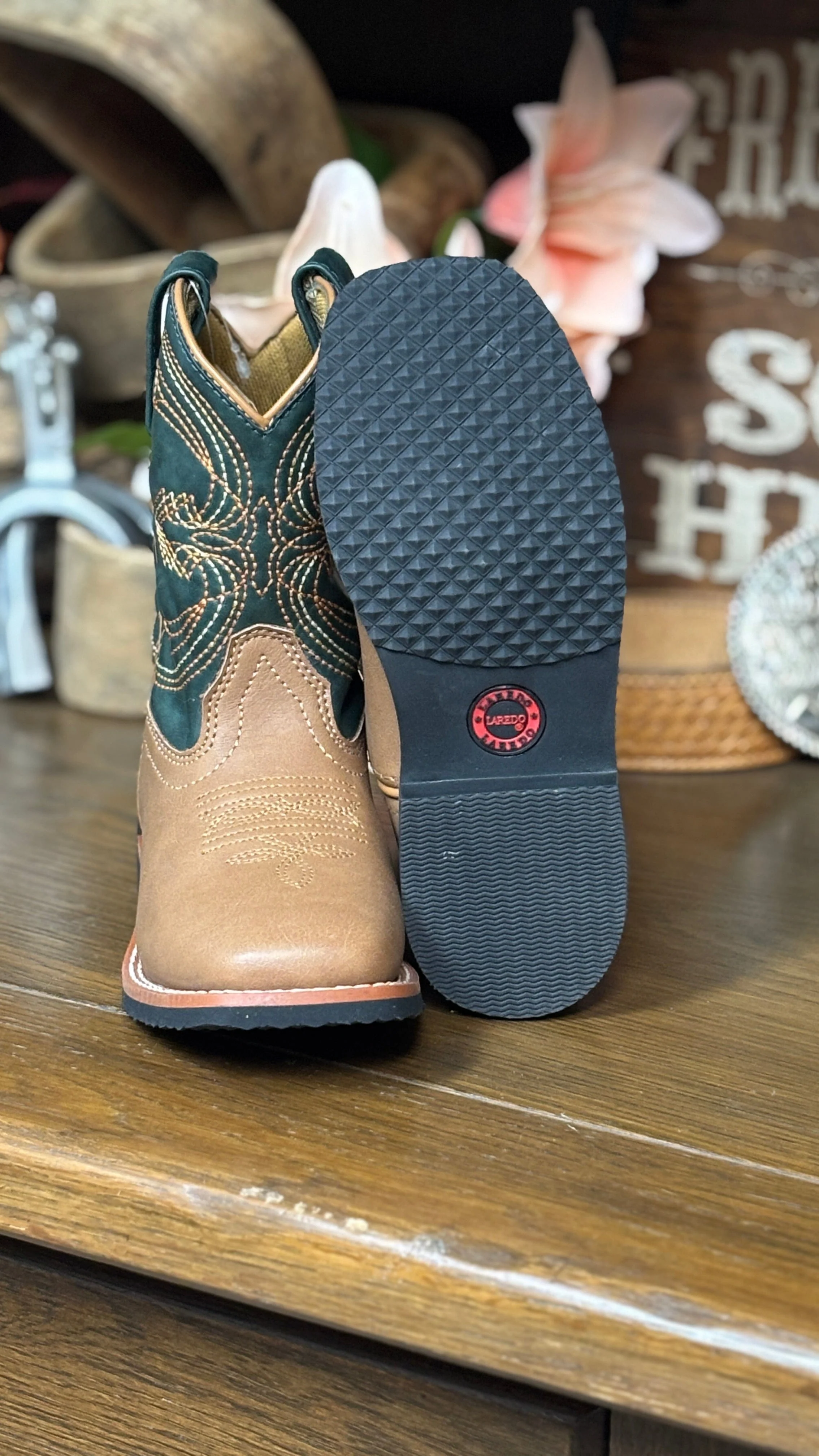 Wyler Boots by Laredo ~ Green - Image 3