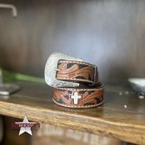 Youth Cross Inlay Belt
