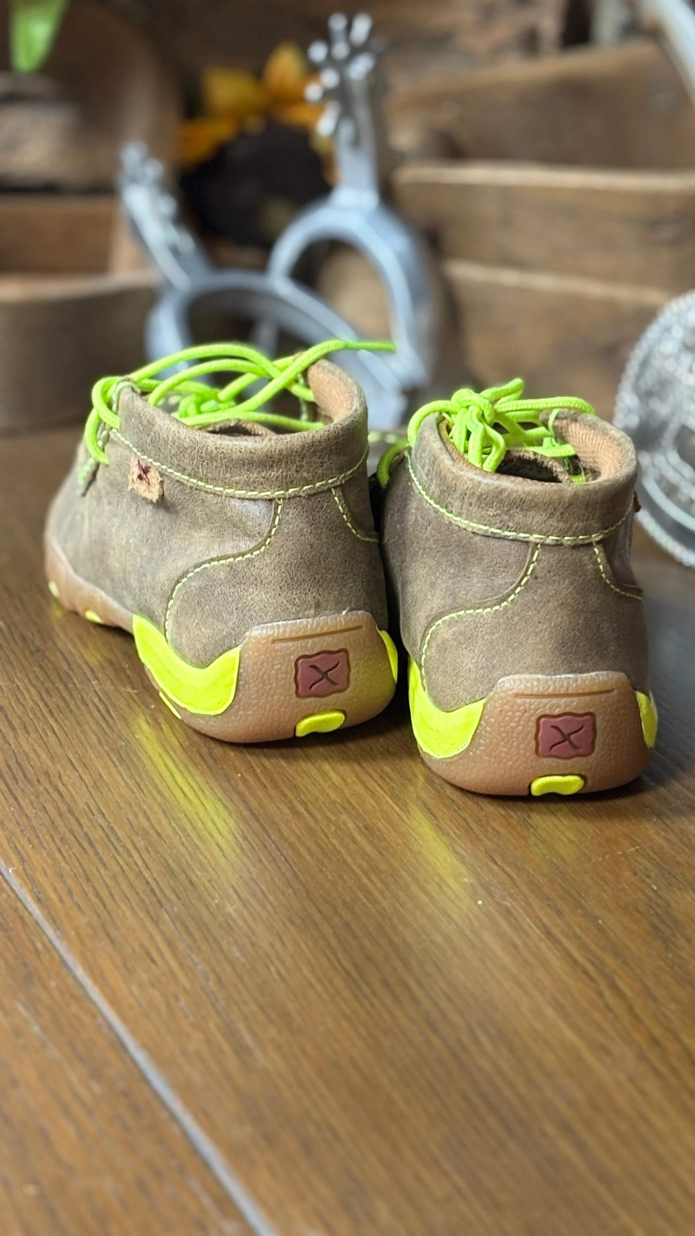 Youth Driving Moc by Twisted X ~ Neon Yellow - Image 4