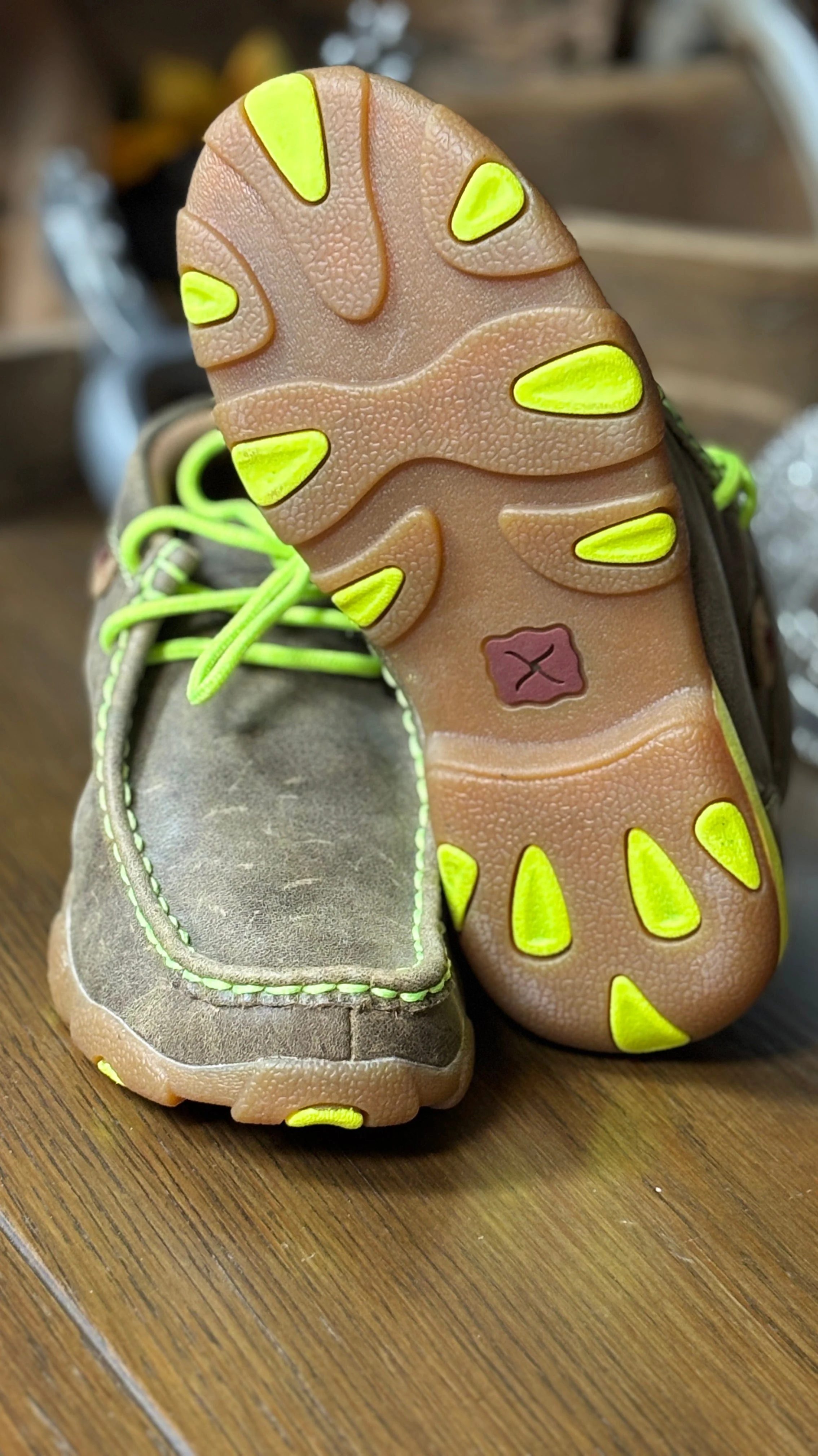 Youth Driving Moc by Twisted X ~ Neon Yellow - Image 5