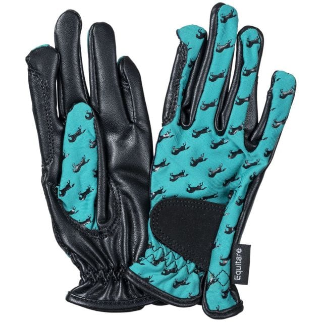 Youth Riding Gloves ~ Teal